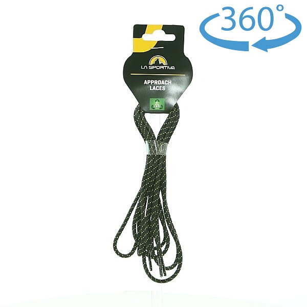 ラ スポルティバ （La Sportiva） シューレース　147cm　アプローチ　（ブラック/イエロー）